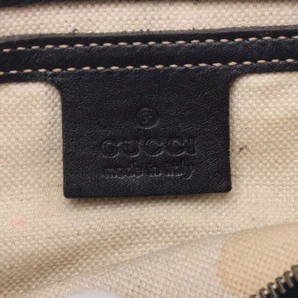 Gucci GG Supreme 211137 Leather Tote Bag Shoulder Navy Men's - Picture 9 of 14